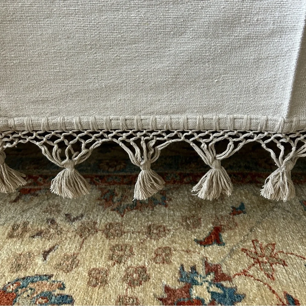 Hand loom Queen Size Cotton Bedspread.
